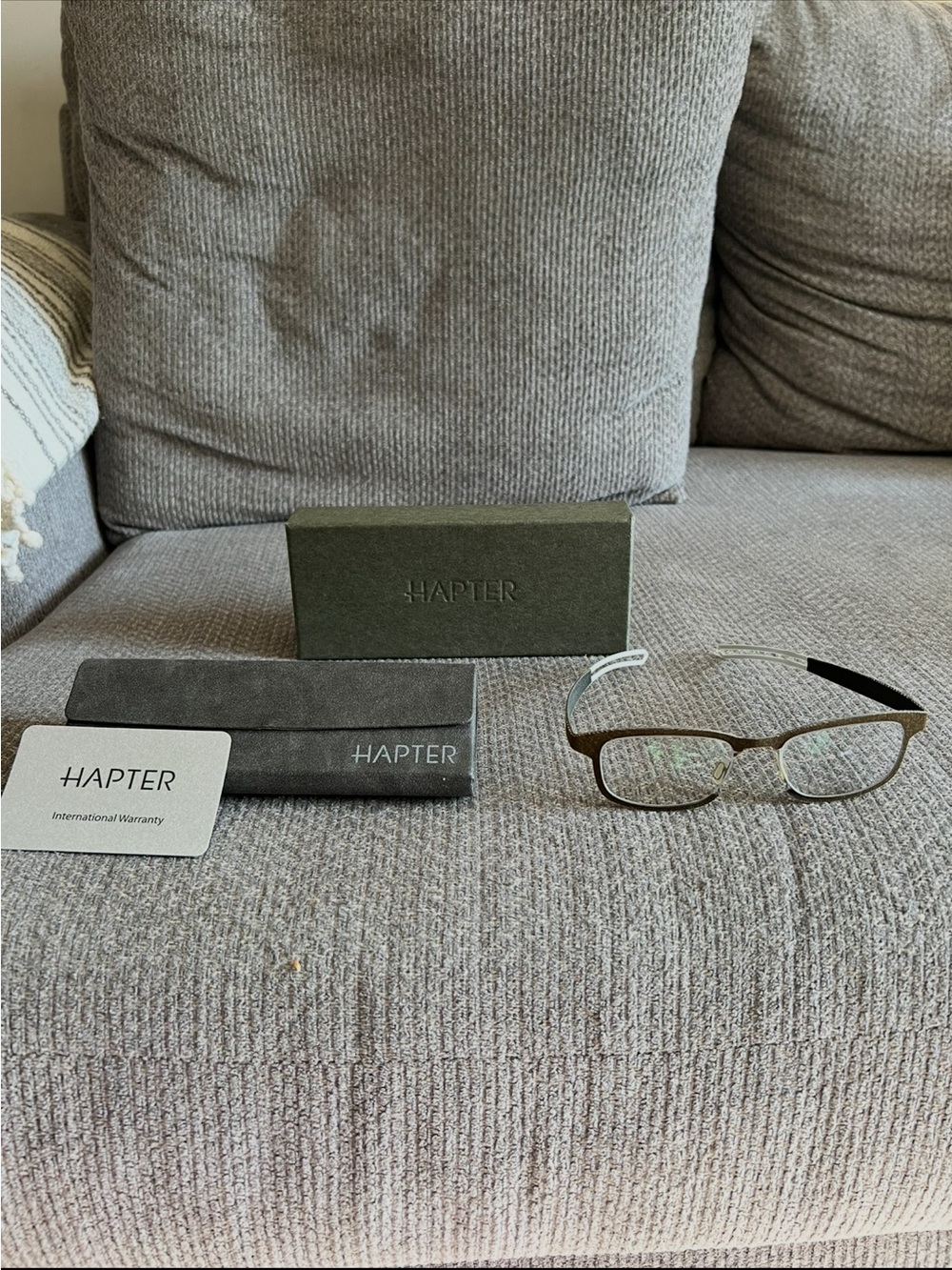 Chapter Men's Glasses in Metal Frame with Black Temples